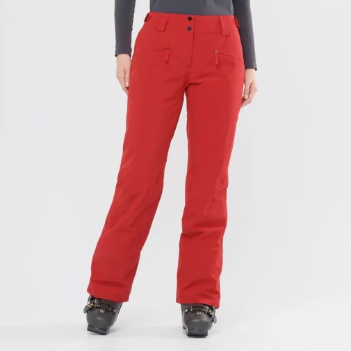 Red Salomon Edge Women's Ski Pants | PH 04635G